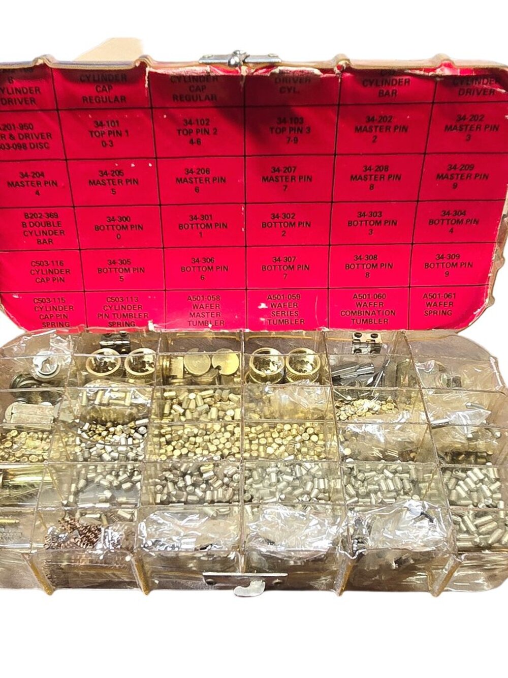 Vintage Schlage Lock Service Kit P507-304 Plastic Box Metal Clasp